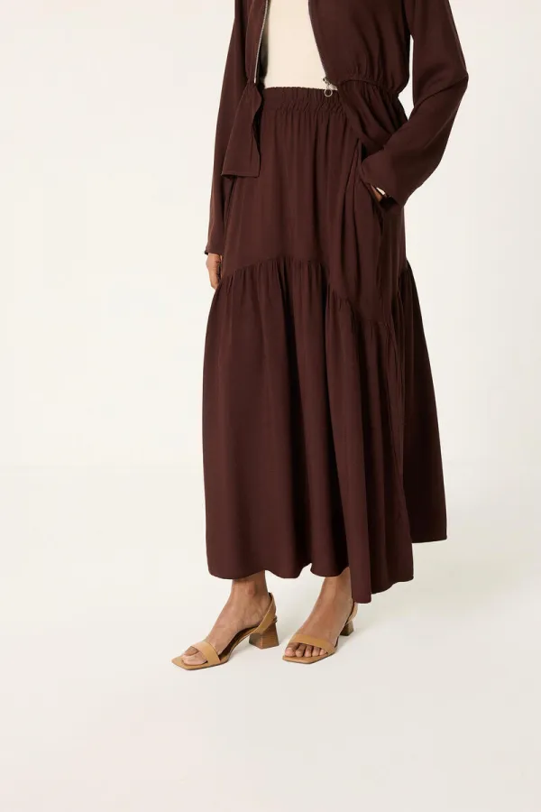 ENSEMBLE TUNIQUE ET JUPE À FERMETURE ÉCLAIR