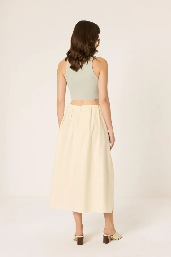 ELASTİK BEL ASTARLI ETEK