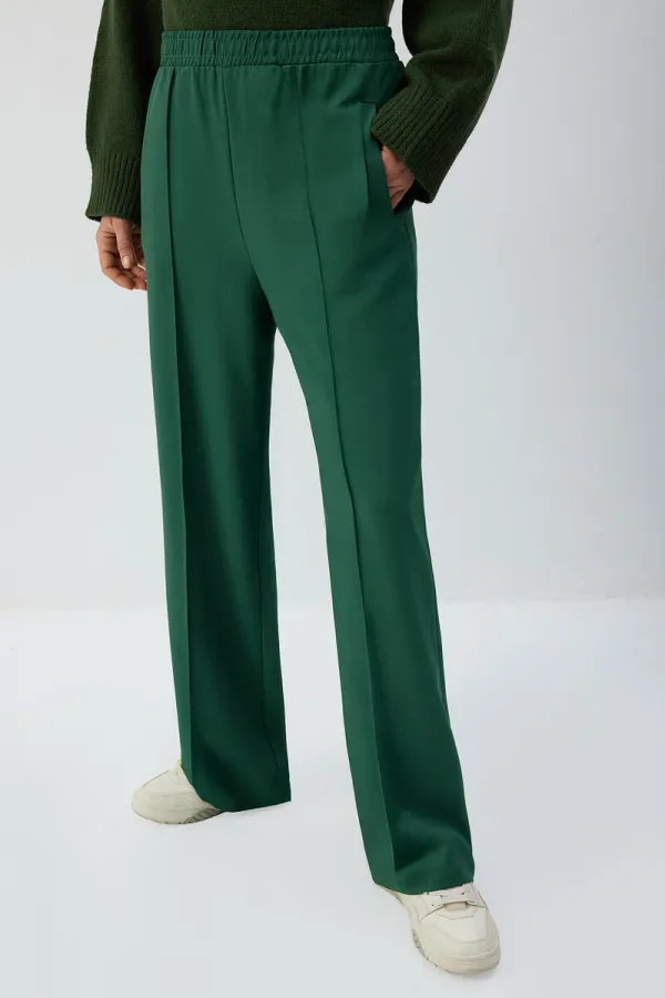 BELİ LASTİKLİ NERVÜRLÜ PANTOLON