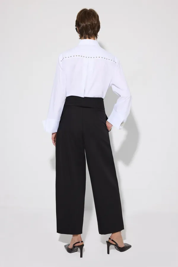 HIGH-WAISTED PLEATED PANTS HIGH-WAISTED PLEATED PANTS