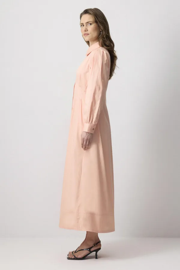 100% COTTON CONTRAST STITCHED SHIRT DRESS 100% COTTON CONTRAST STITCHED SHIRT DRESS