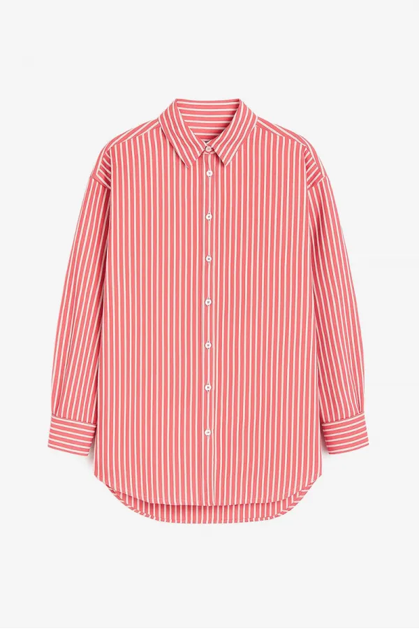THIN STRIPED OVERSIZE SHIRT