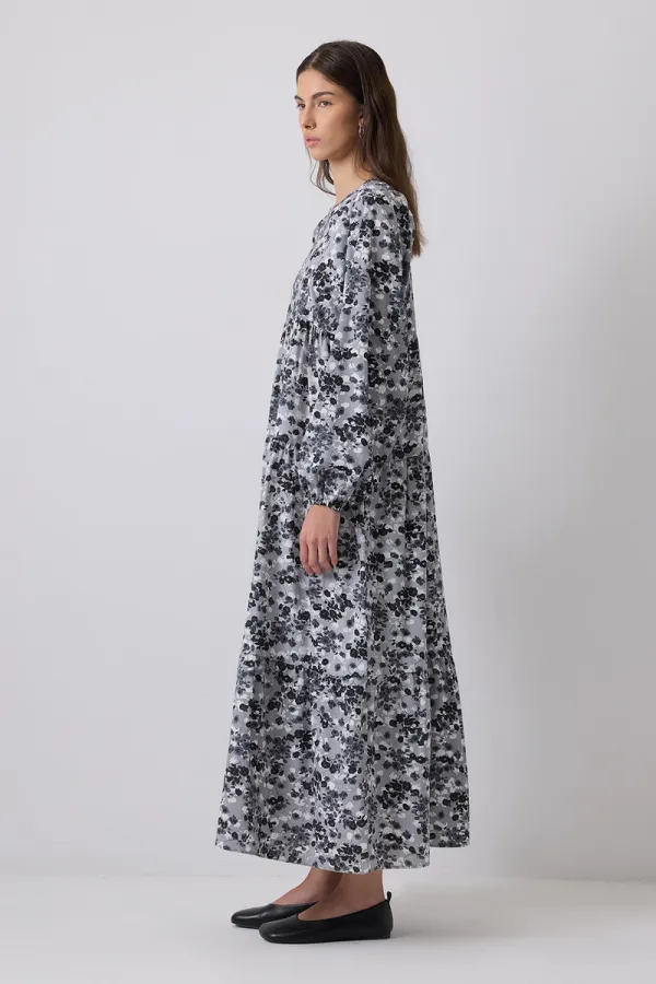 ÇİÇEK DESENLİ ELBİSE