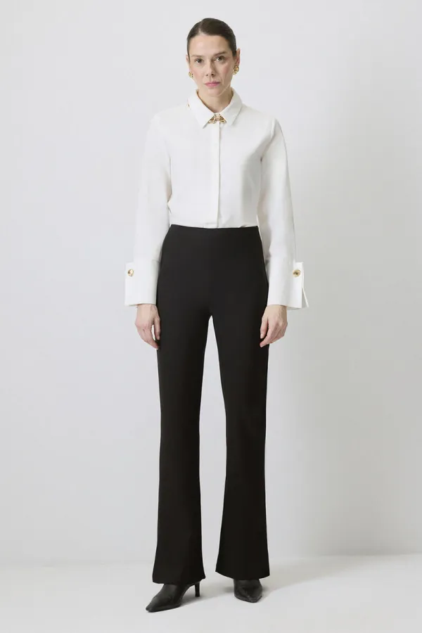 SLIT DETAIL CREPE PANTS SLIT DETAIL CREPE PANTS