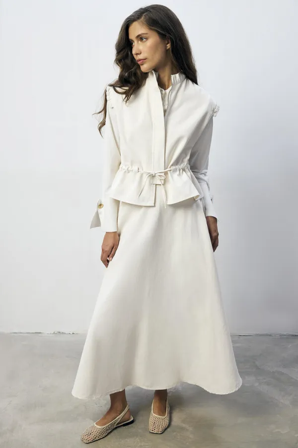 100% COTTON VEST AND SKIRT SET