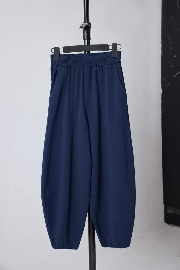 %100 PAMUKLU BELİ LASTİKLİ PANTOLON