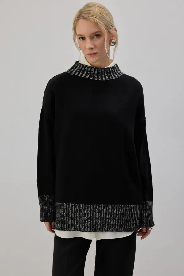 ZIT RENKLİ ÖRGÜ TUNİK