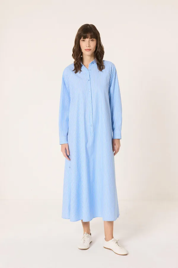 ROBE CHEMISE À RAYURES