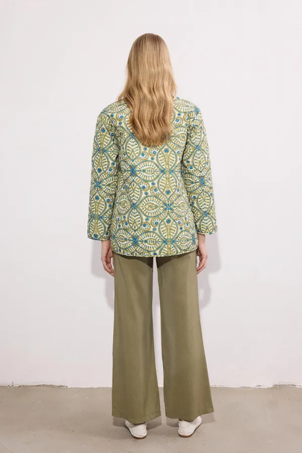 VESTE MATELASSÉE À MOTIFS