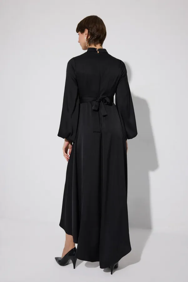 DEGAJE COLLARED BELTED DRESS DEGAJE COLLARED BELTED DRESS