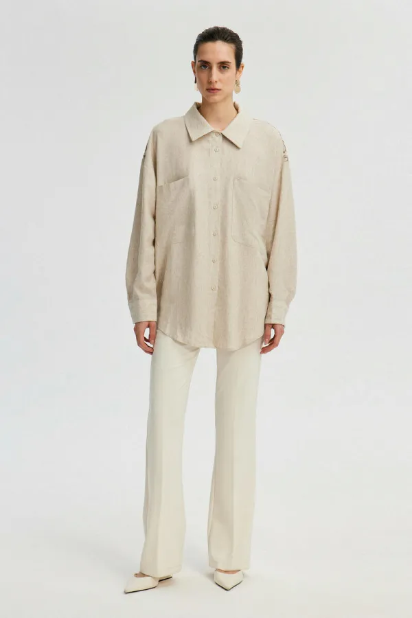 SHIRT WITH FRINGE DETAIL