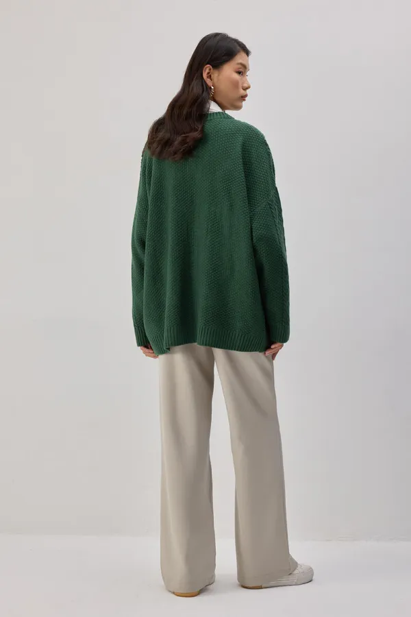 KNITTED CARDIGAN WITH BOW DETAIL