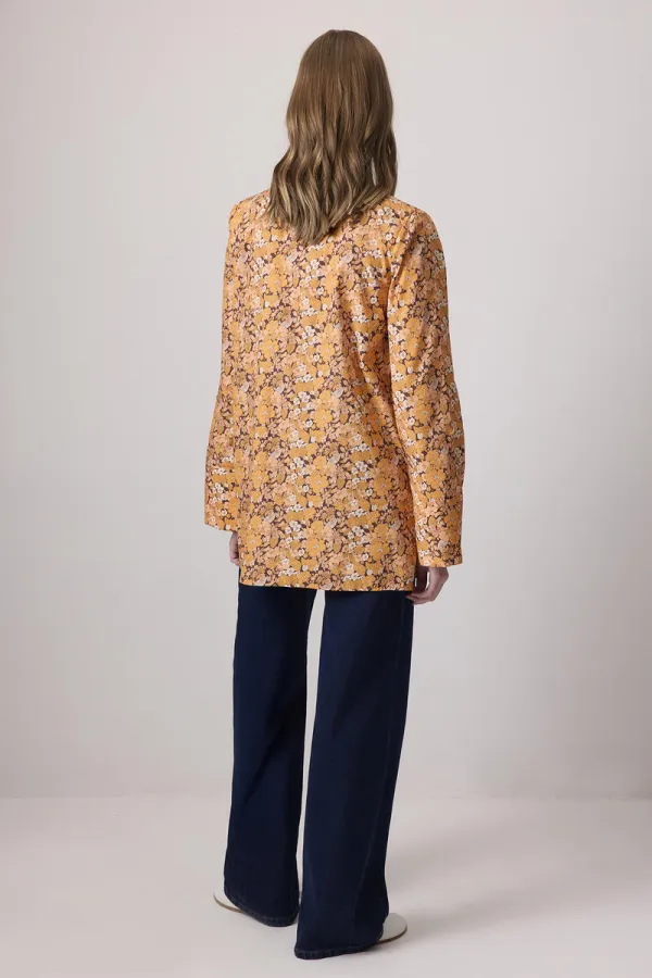 CHEMISE EN COTON À MOTIFS FLORAUX