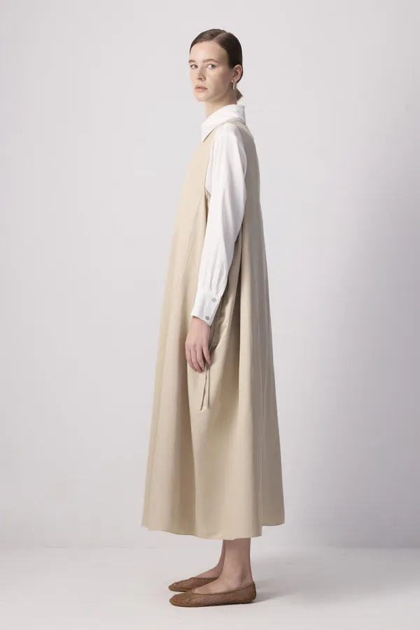 Gilet oversize froncé