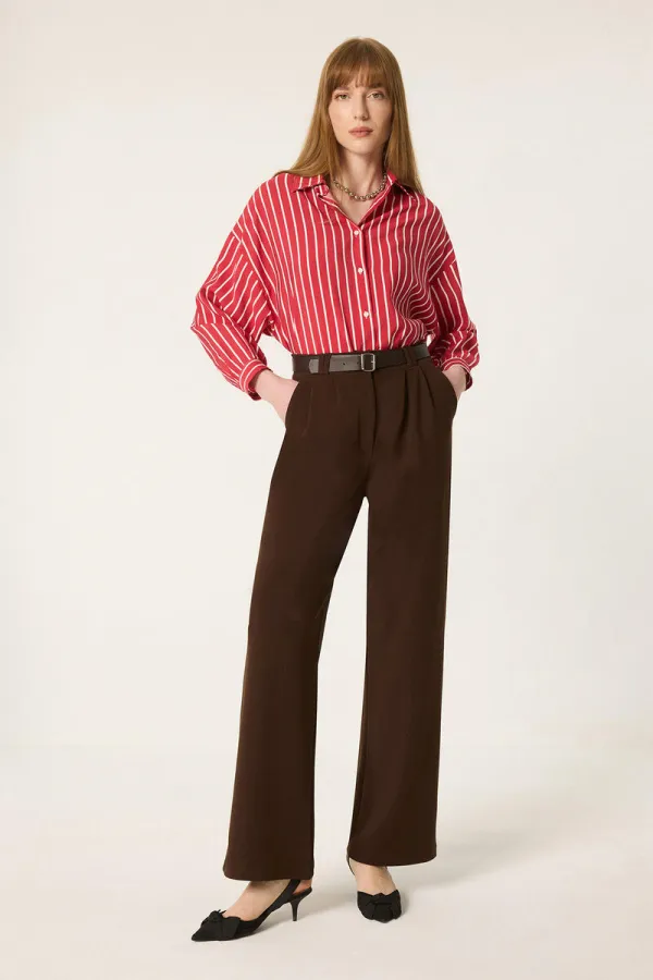 KEMERLİ KREP PANTOLON KEMERLİ KREP PANTOLON