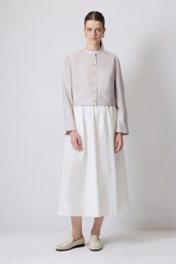 JUPE TISSÉE AVEC TAILLE FRONCÉE