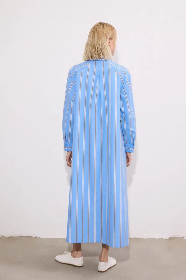 ÇİZGİLİ GÖMLEK ELBİSE