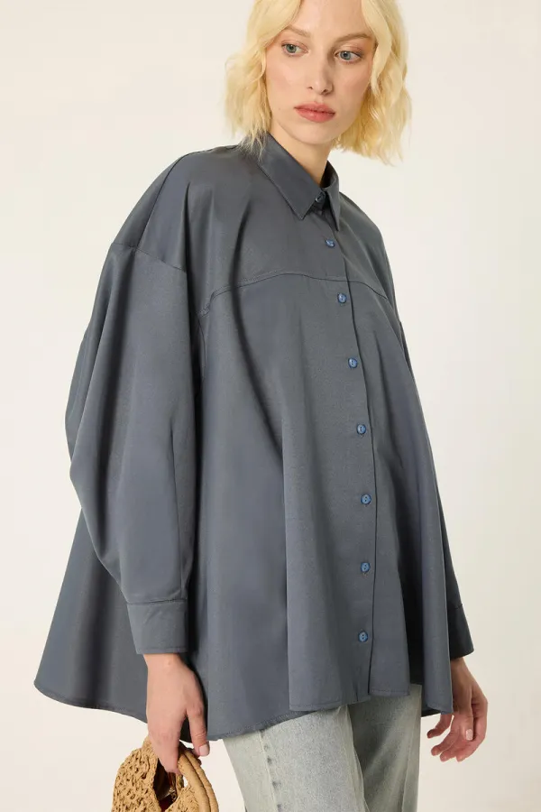 CHEMISE EN COTON SURDIMENSIONNÉE