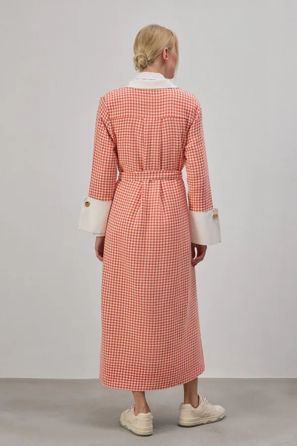 KAZAYAĞI DESENLİ TÜVİT ELBİSE