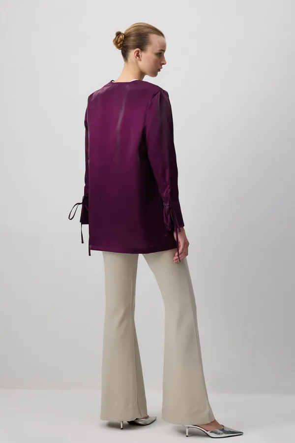 ÖNÜ BAĞLAMALI SİMLİ CEKET