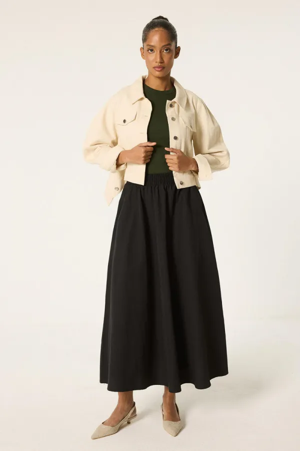 ELASTIC WAIST SKIRT ELASTIC WAIST SKIRT