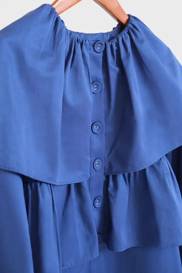 CHEMISE COURTE À VOLANTS