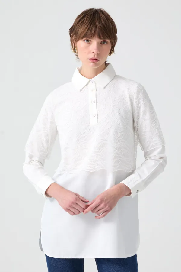 LACE DETAIL TUNIC LACE DETAIL TUNIC