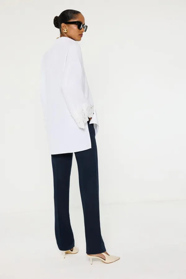 SHIRT WITH LACE DETAILS SHIRT WITH LACE DETAILS