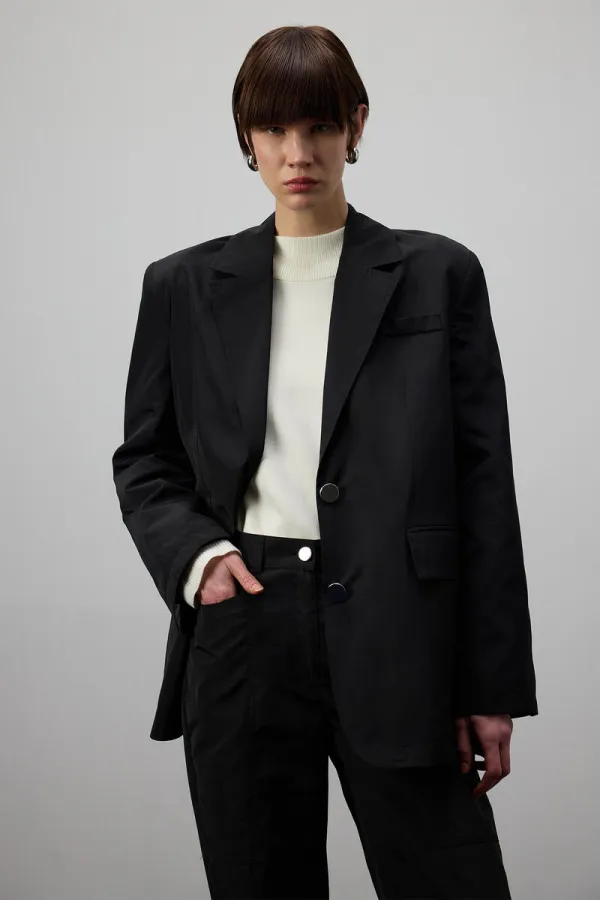 PARACHUTE FABRIC BLAZER JACKET