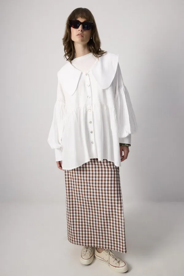 BALON KOL VİSKON GÖMLEK