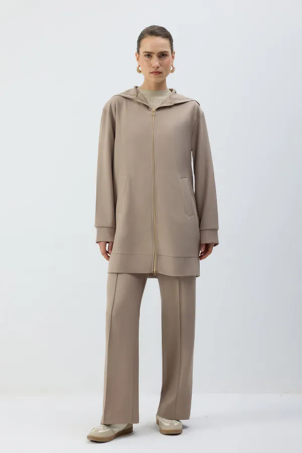 ZIPPED HOODED JACKET