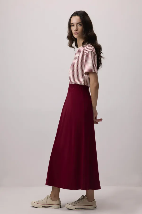 BASIC SKIRT WITH ELASTIC WAISTBAND