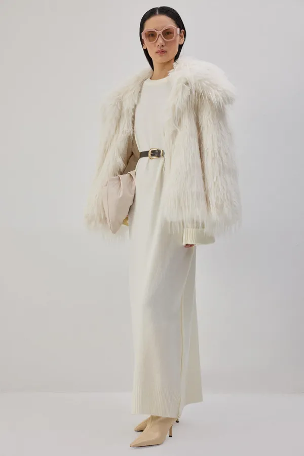 KUŞAKLI TRİKO MAXİ ELBİSE