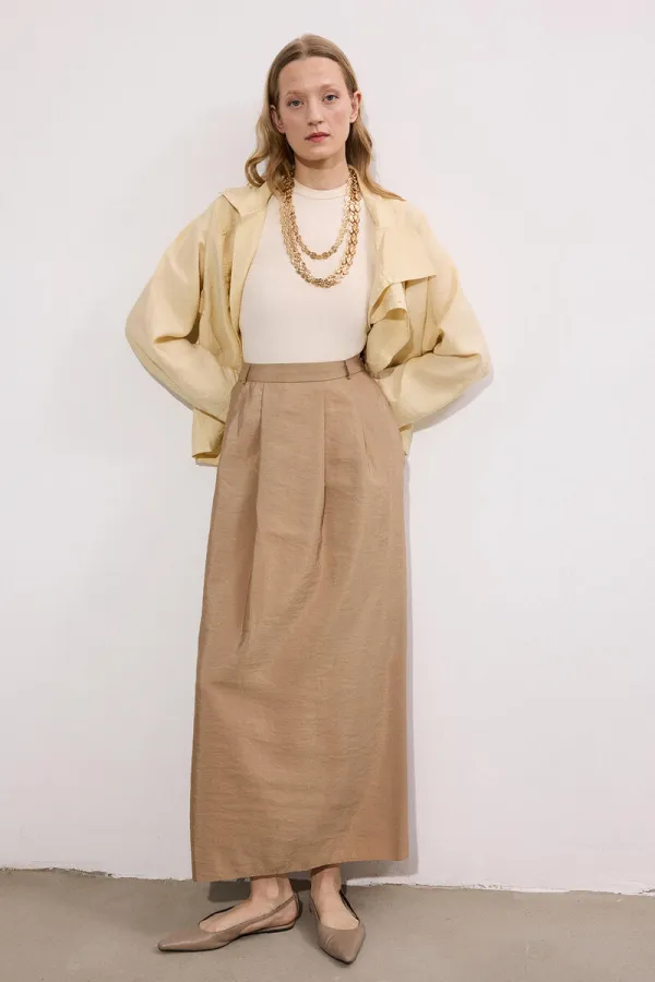 JUPE MAXI À BOUTONS