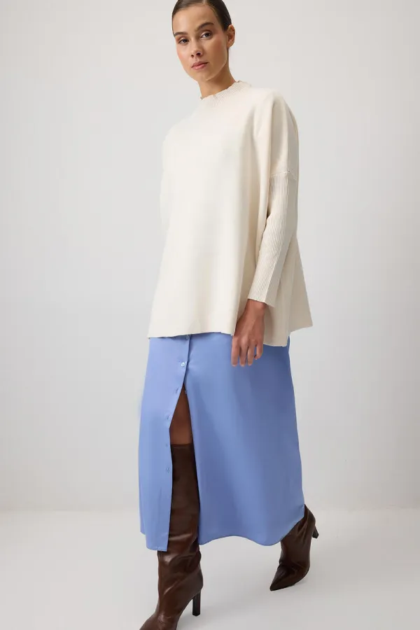 pull en maille à manches T