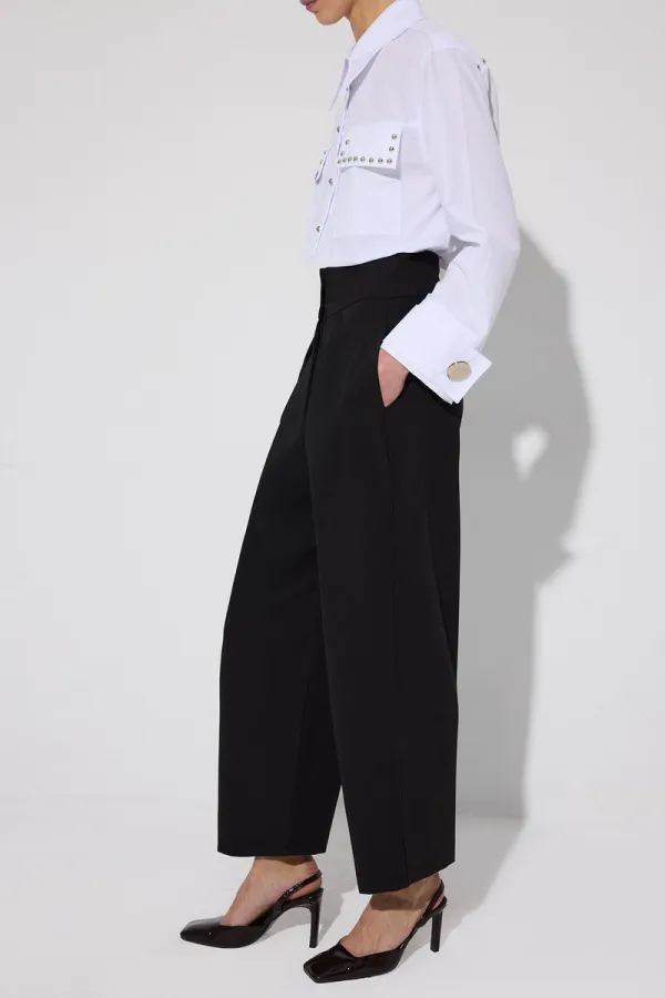 HIGH-WAISTED PLEATED PANTS HIGH-WAISTED PLEATED PANTS