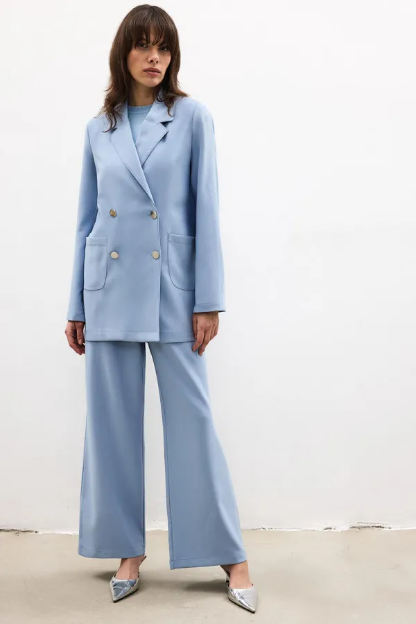 VESTE BLAZER EN CRÊPE