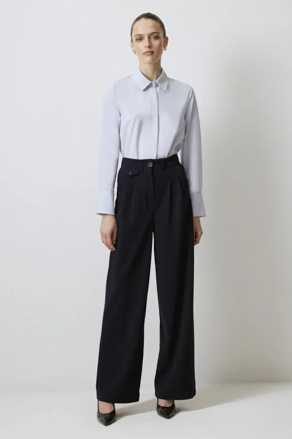 SNAP-BUTTON SHIRT BODYSUIT