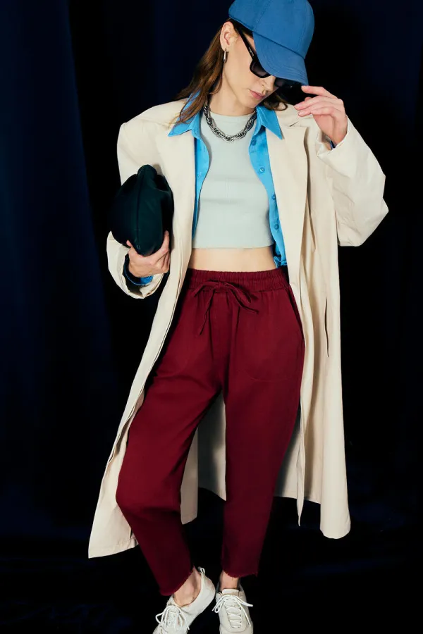 %100 PAMUKLU GABARDİN PANTOLON