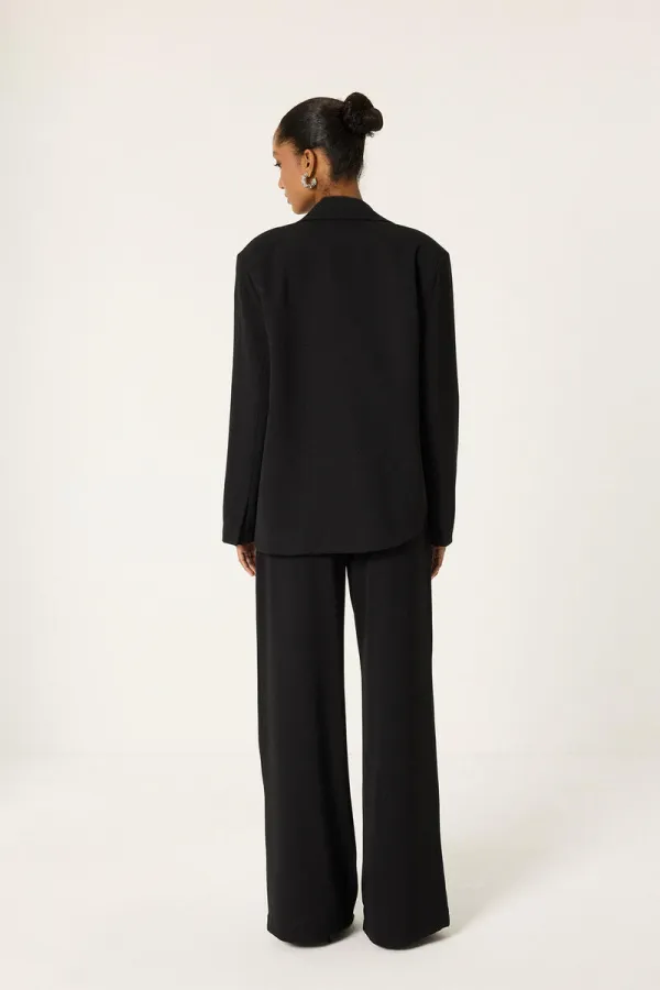 ENSEMBLE VESTE ET PANTALON ASYMÉTRIQUE