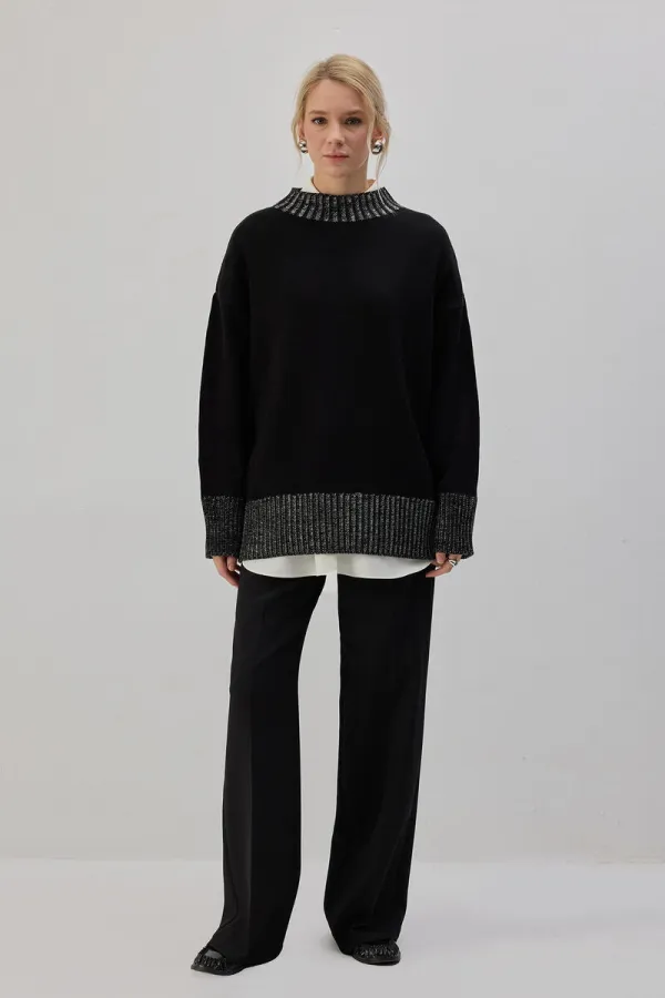 ZIT RENKLİ ÖRGÜ TUNİK