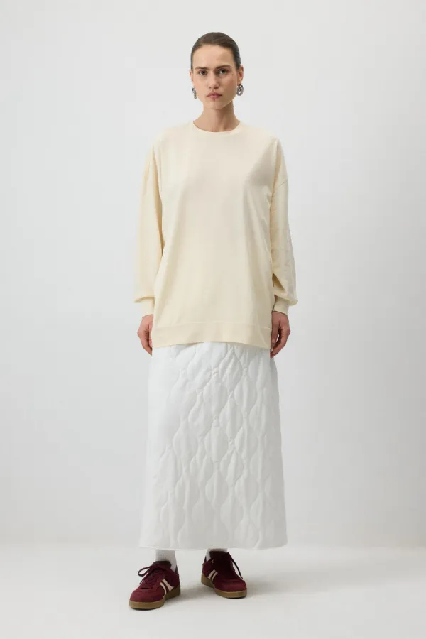 T-SHIRT BASIQUE À MANCHES LONGUES