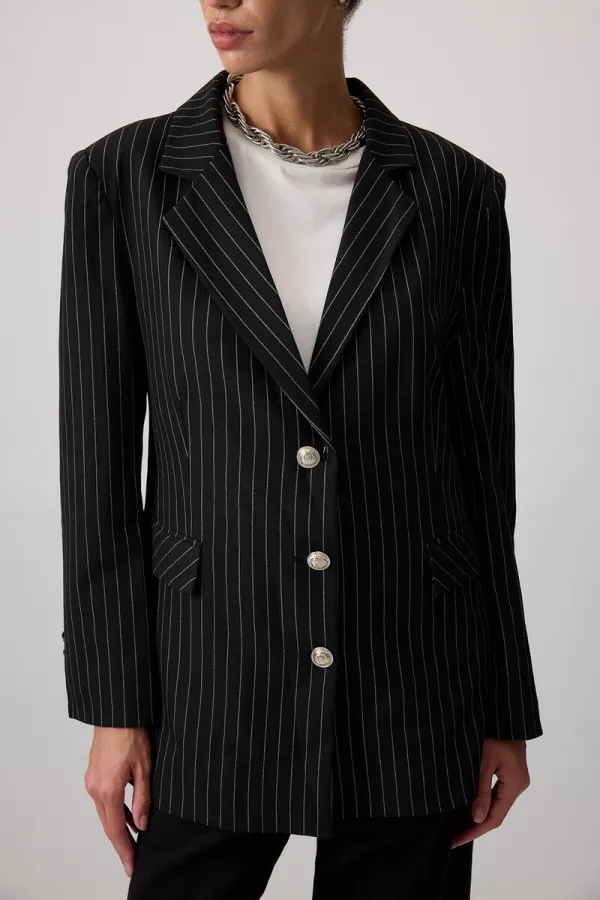 ÇİZGİLİ BLAZER CEKET