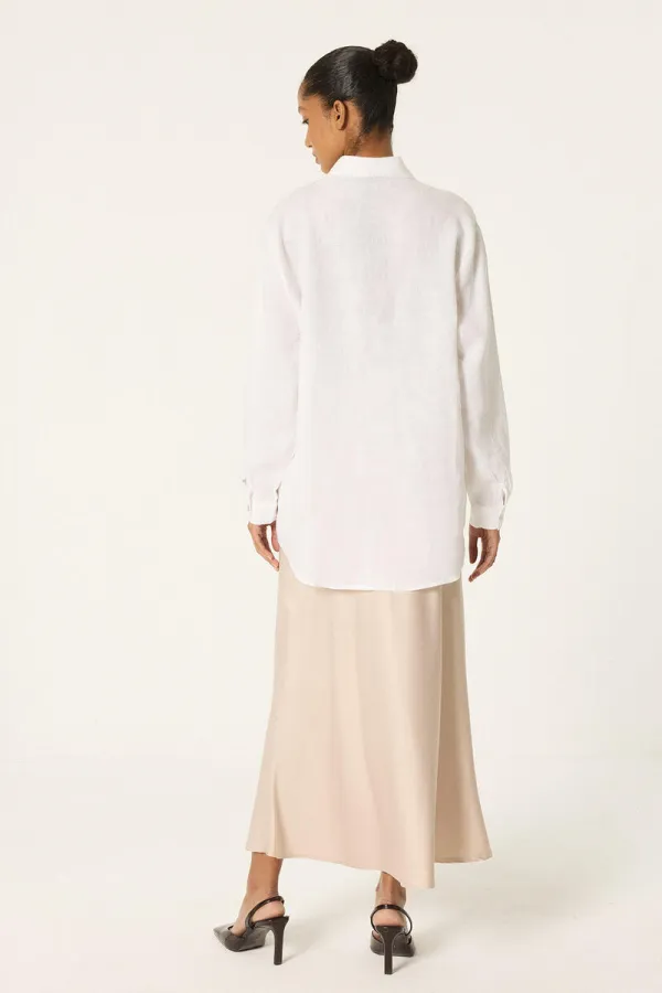 EMBROIDERED LINEN SHIRT EMBROIDERED LINEN SHIRT