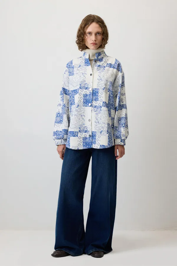 Shawl Pattern Bomber Jacket Shawl Pattern Bomber Jacket