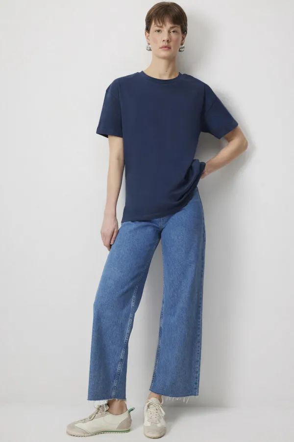 T-shirt basique à manches courtes 100% coton