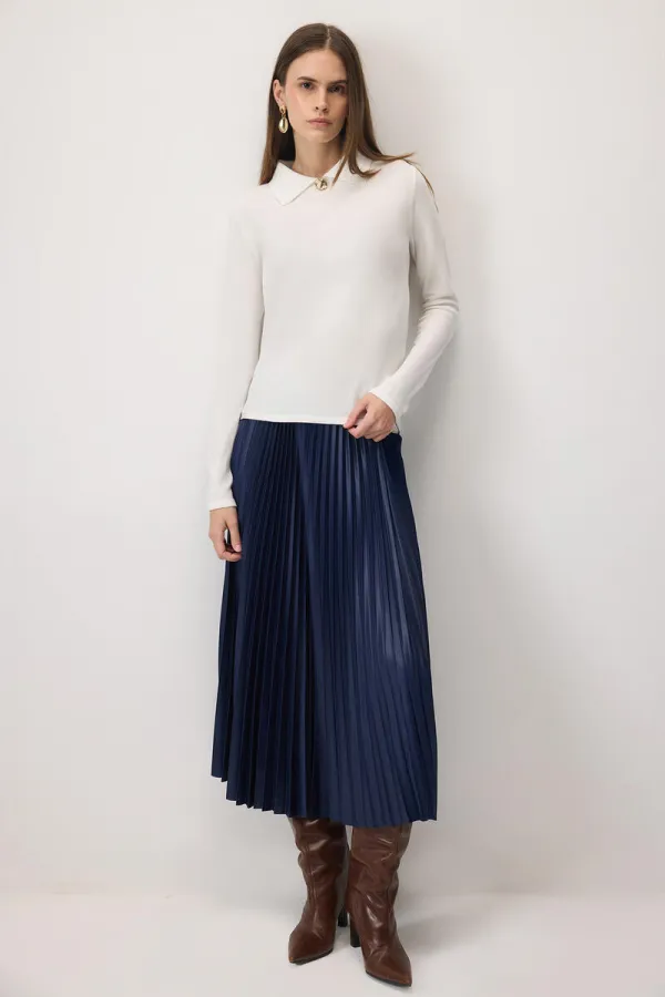 CHEMISE TRICOTÉE À BROCHE