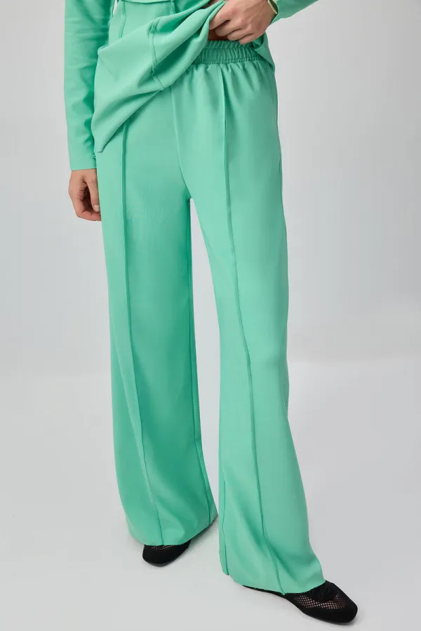 ENSEMBLE TUNIQUE ET PANTALON À CÔTES