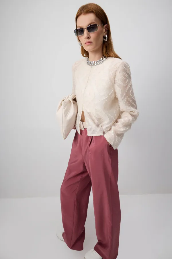 PİLELİ TAM BEL PANTOLON