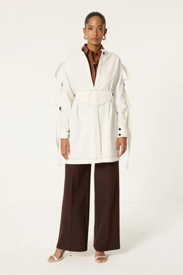 BELİ KEMERLİ CEKET